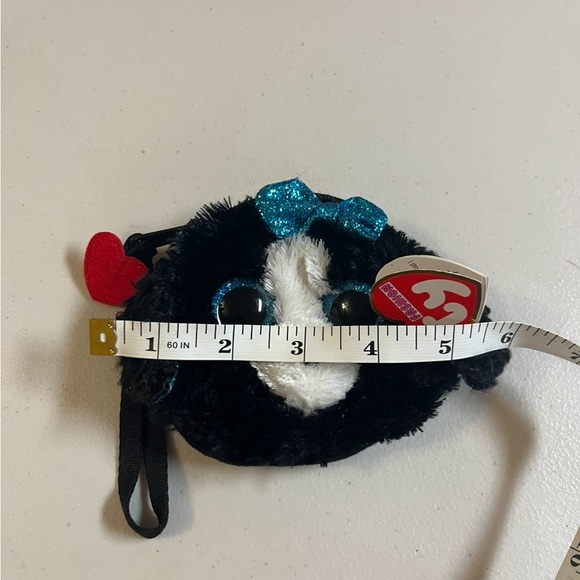 Ty Black and Blue dog shaped plushy zip Wallet - Picture 5 of 6
